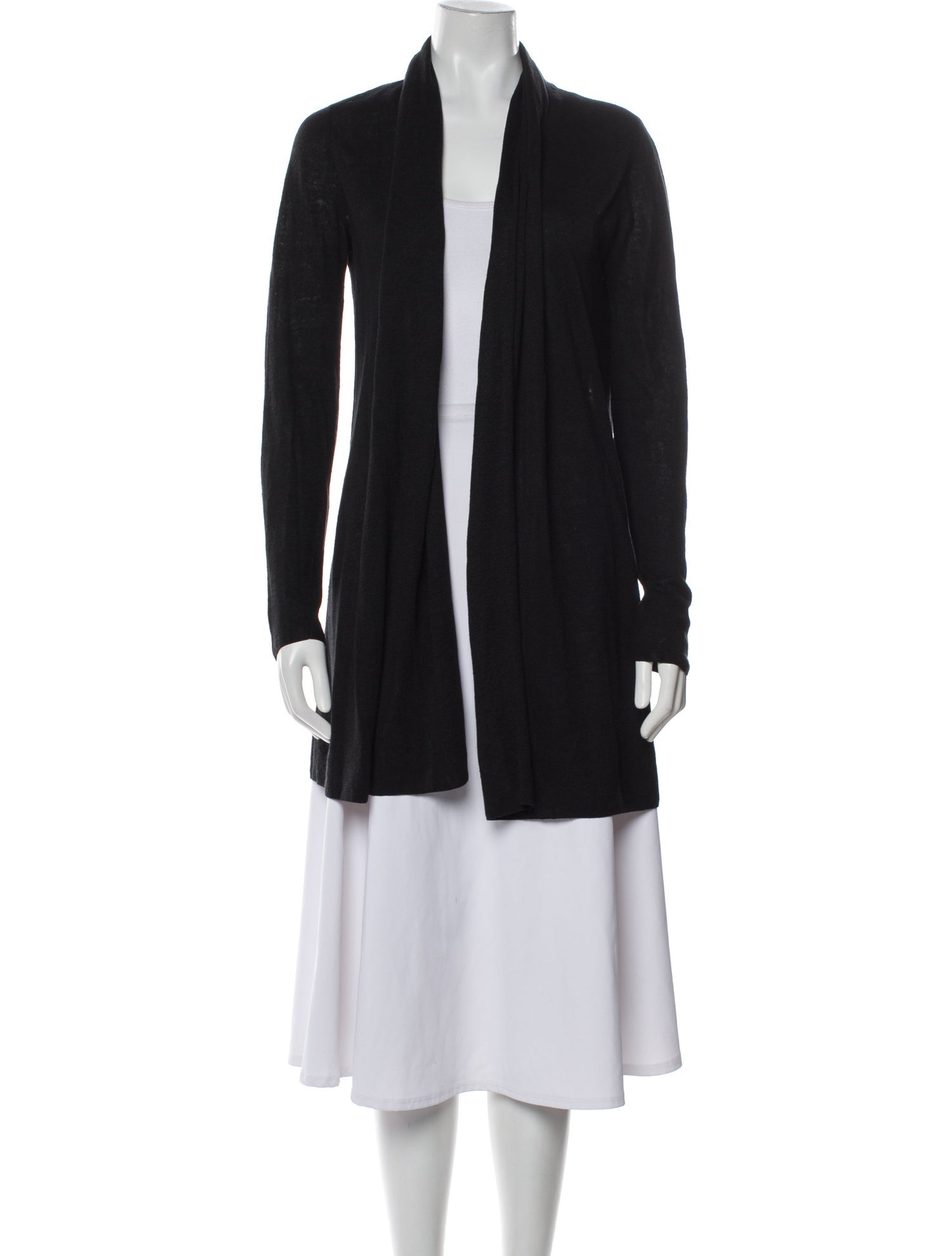 Theory Linen Open Front Sweater