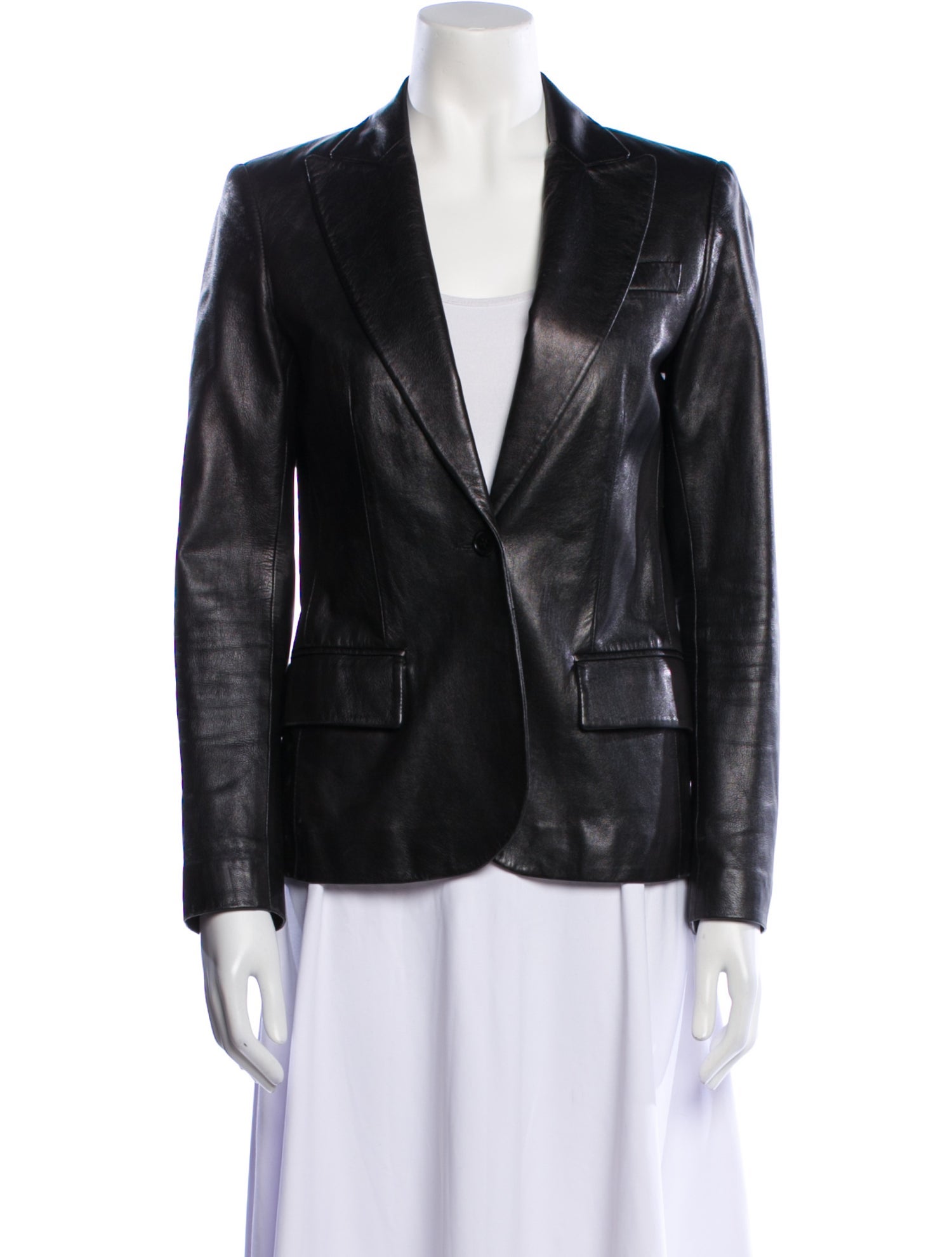 Theory Leather Blazer