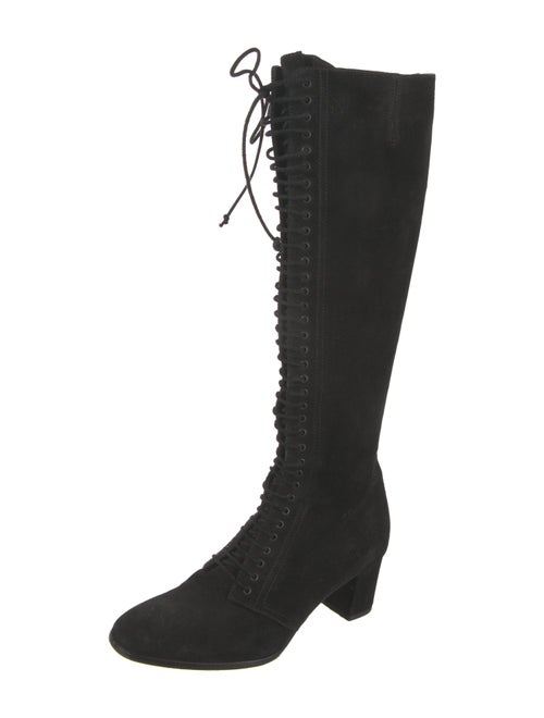 Theory Suede Lace-Up Boots