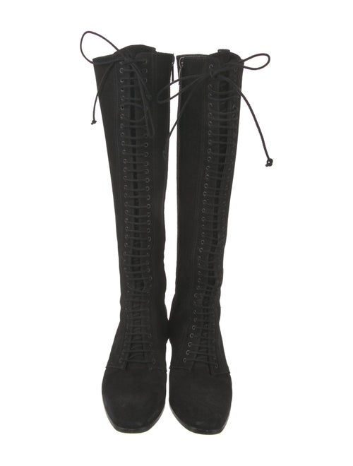 Theory Suede Lace-Up Boots