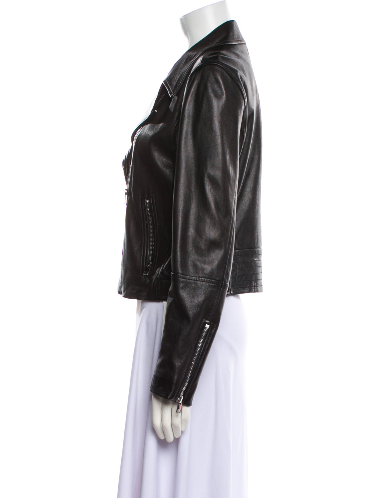 Theory Lamb Leather Biker Jacket