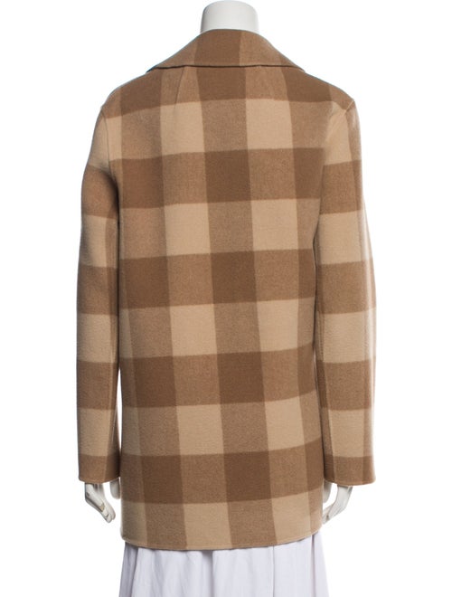 Theory Wool Plaid Print Coat