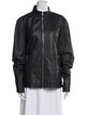 Theory Leather Bomber Jacket