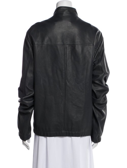 Theory Leather Bomber Jacket