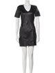 Theory Lamb Leather Mini Dress