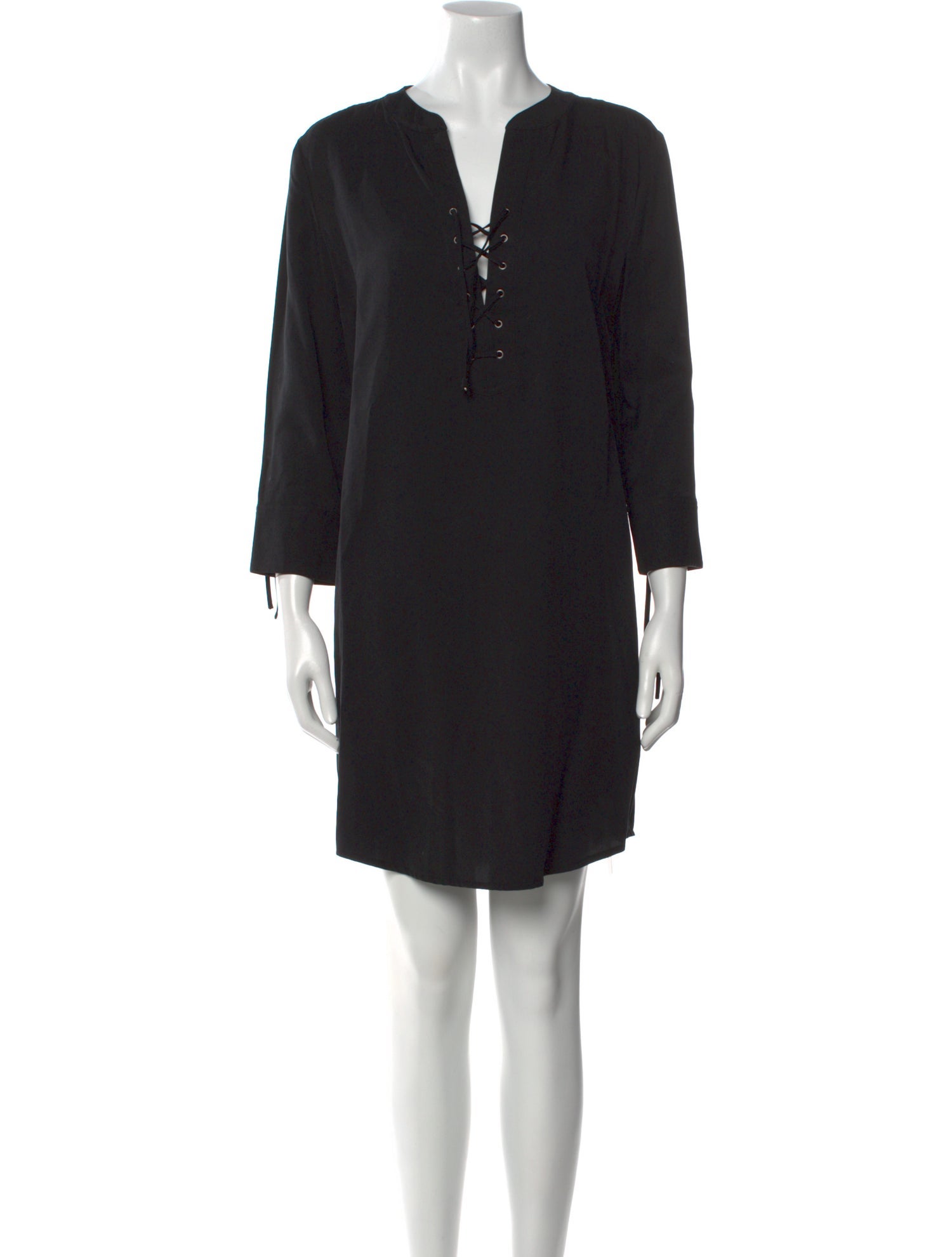 Theory V-Neck Mini Dress