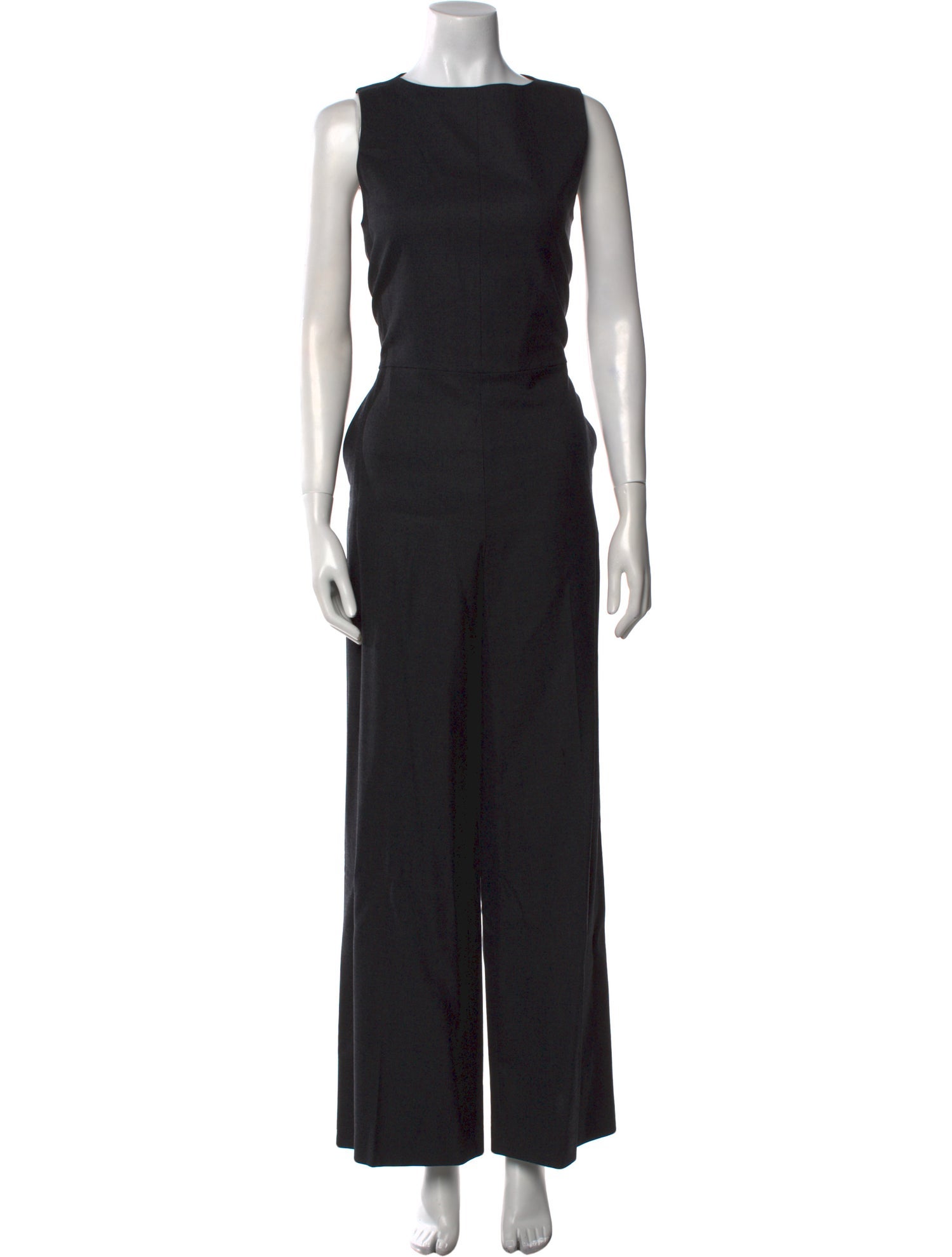 Theory Wool Bateau Neckline Jumpsuit w/ Tags