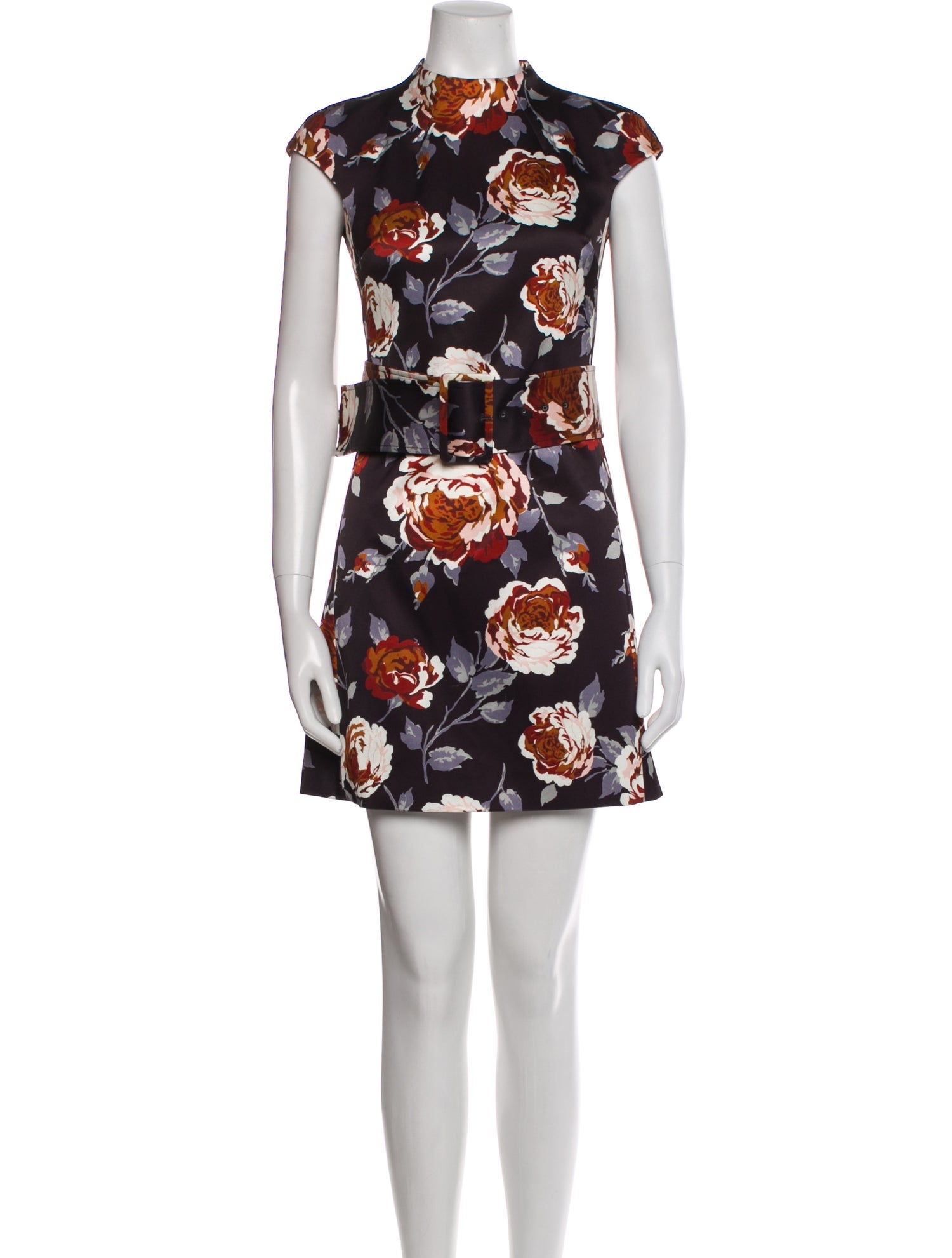 Theory Floral Print Mini Dress