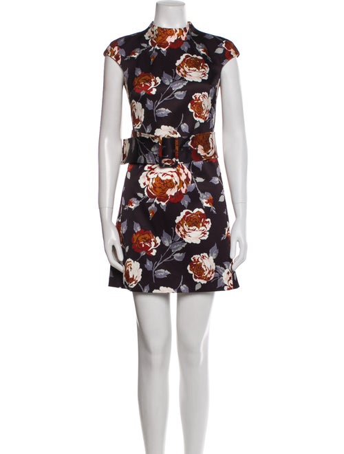 Theory Floral Print Mini Dress
