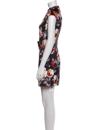 Theory Floral Print Mini Dress