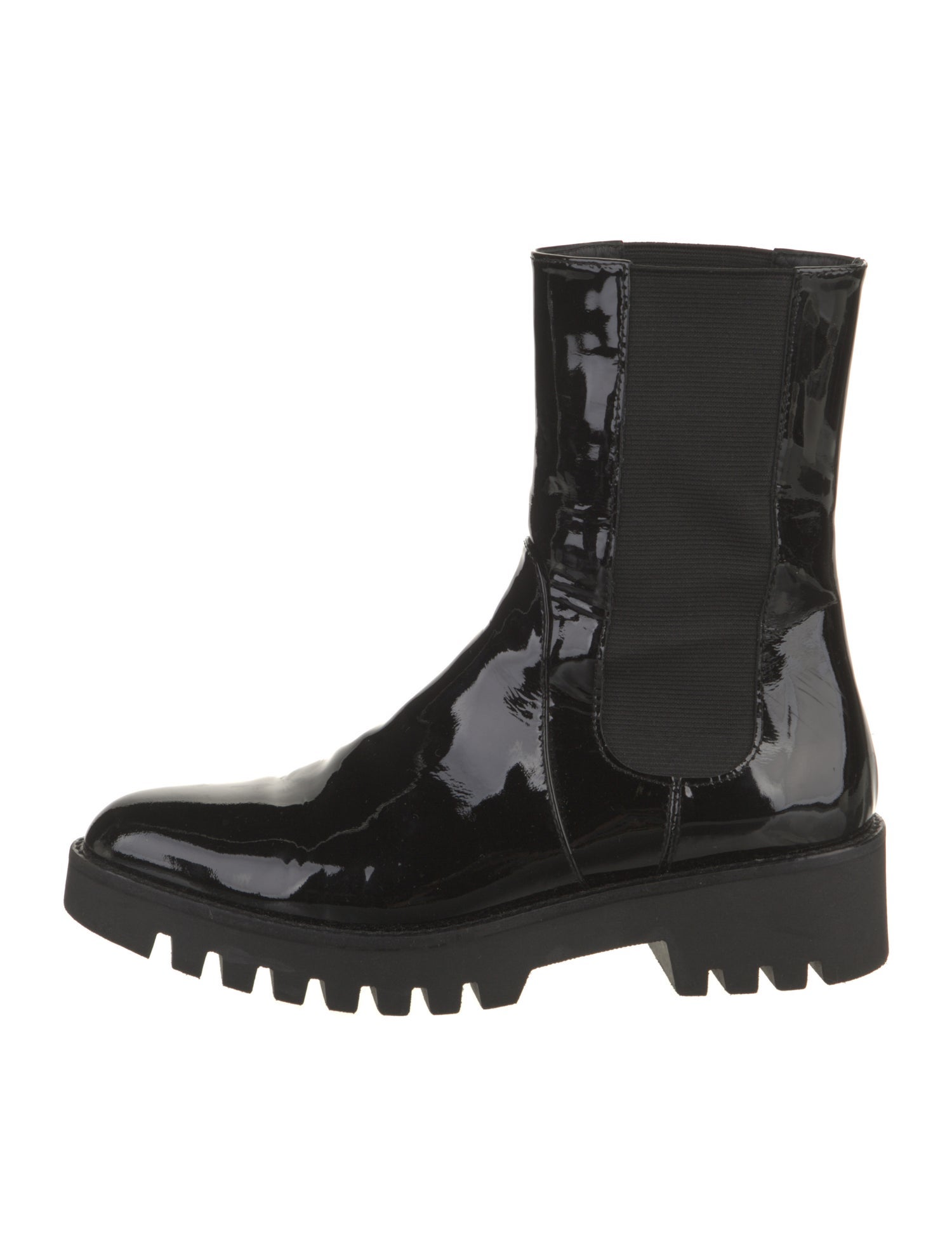 Theory Patent Leather Combat Boots