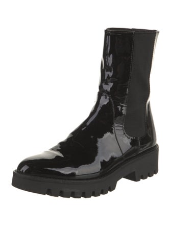 Theory Patent Leather Combat Boots