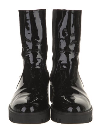 Theory Patent Leather Combat Boots