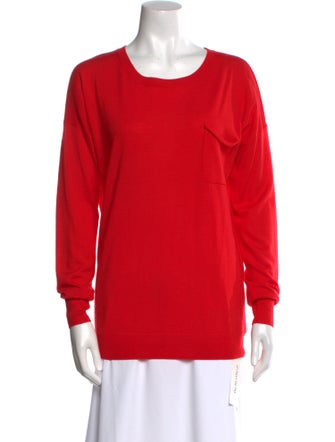 Theory Wool Scoop Neck Sweater