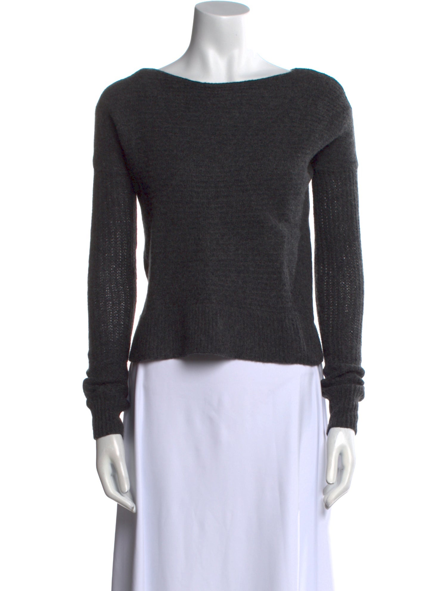 Theory Cashmere Bateau Neckline Sweater