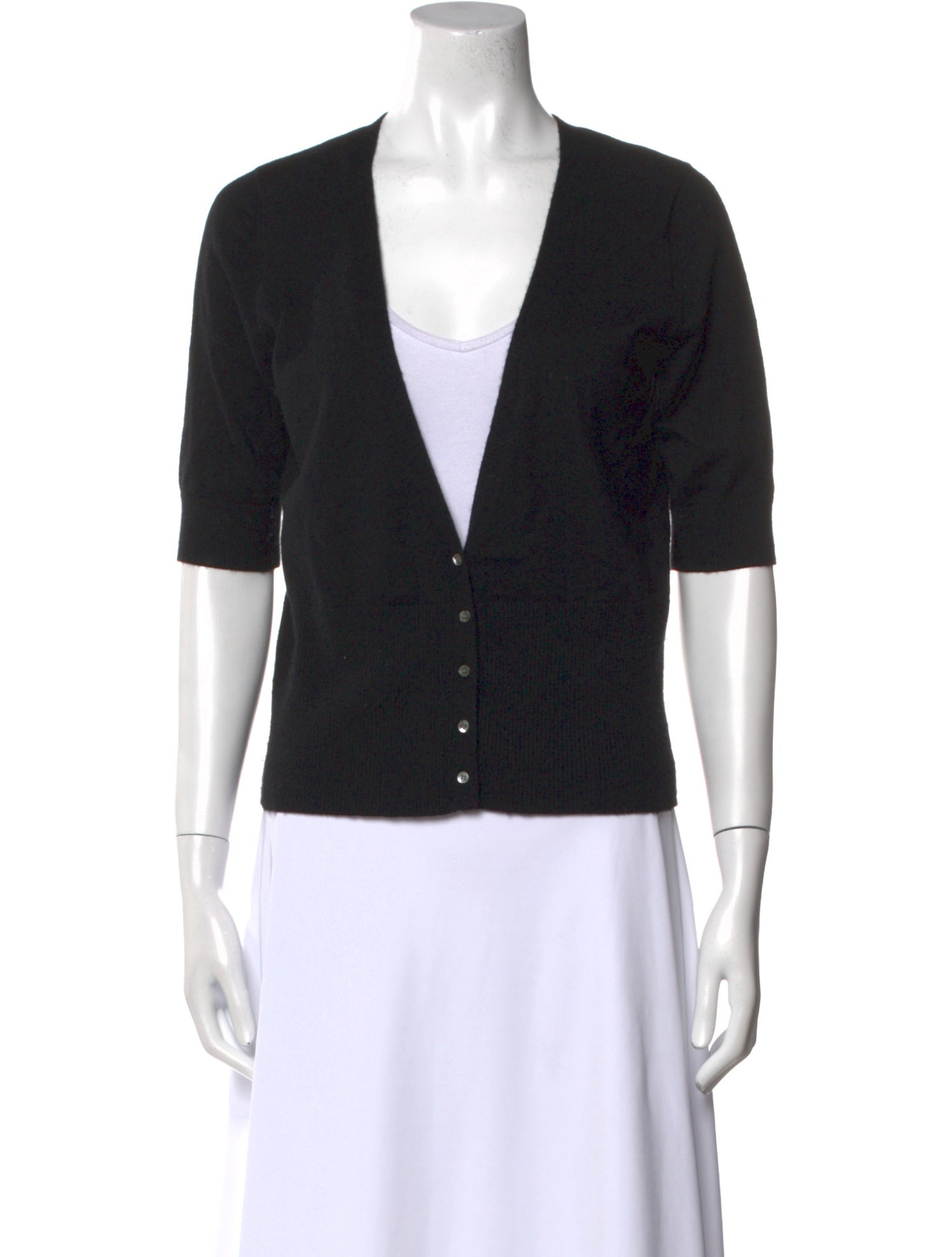 Theory Cashmere Plunge Neckline Sweater