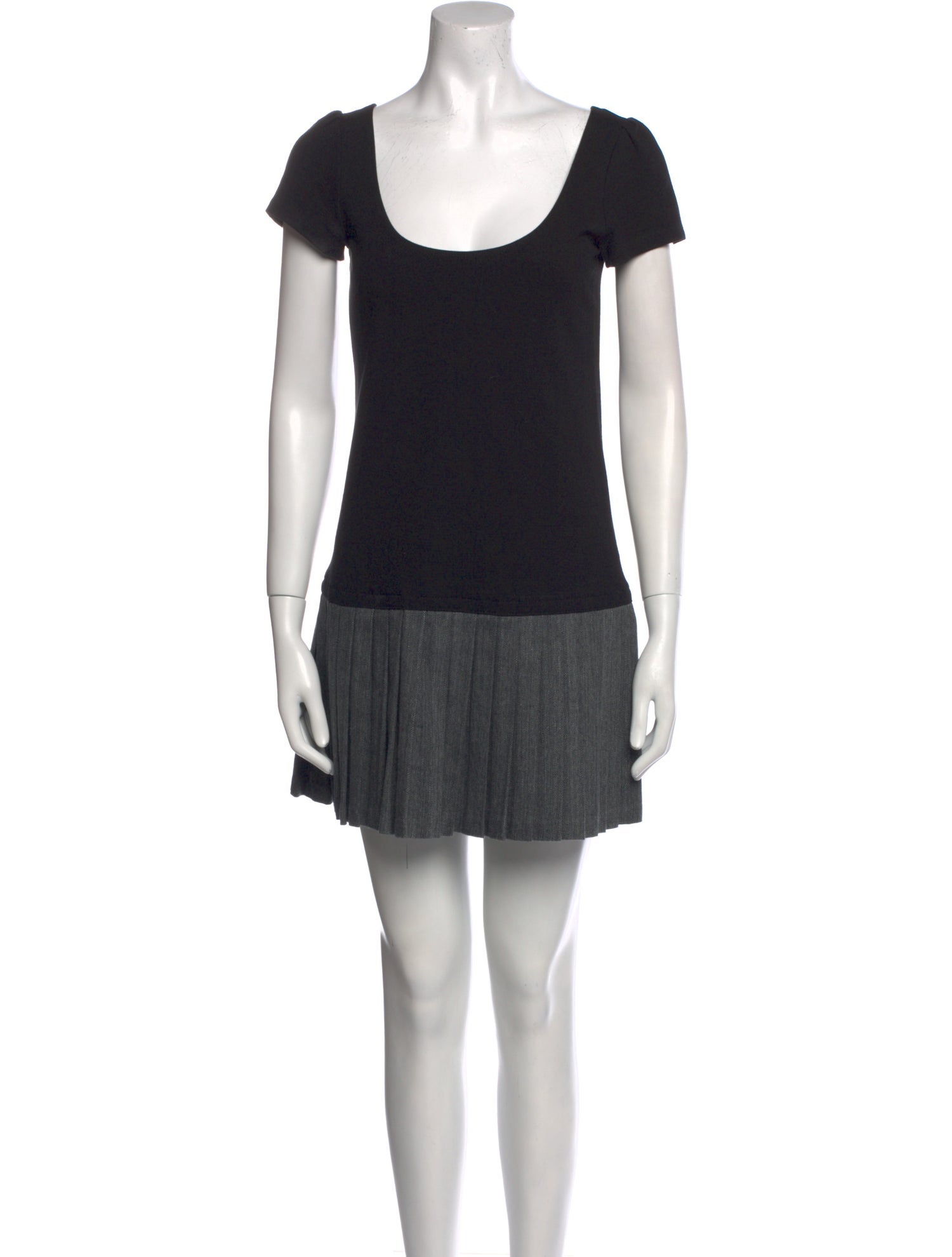 Theory Scoop Neck Mini Dress