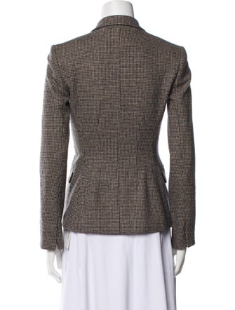 Theory Wool Plaid Print Blazer