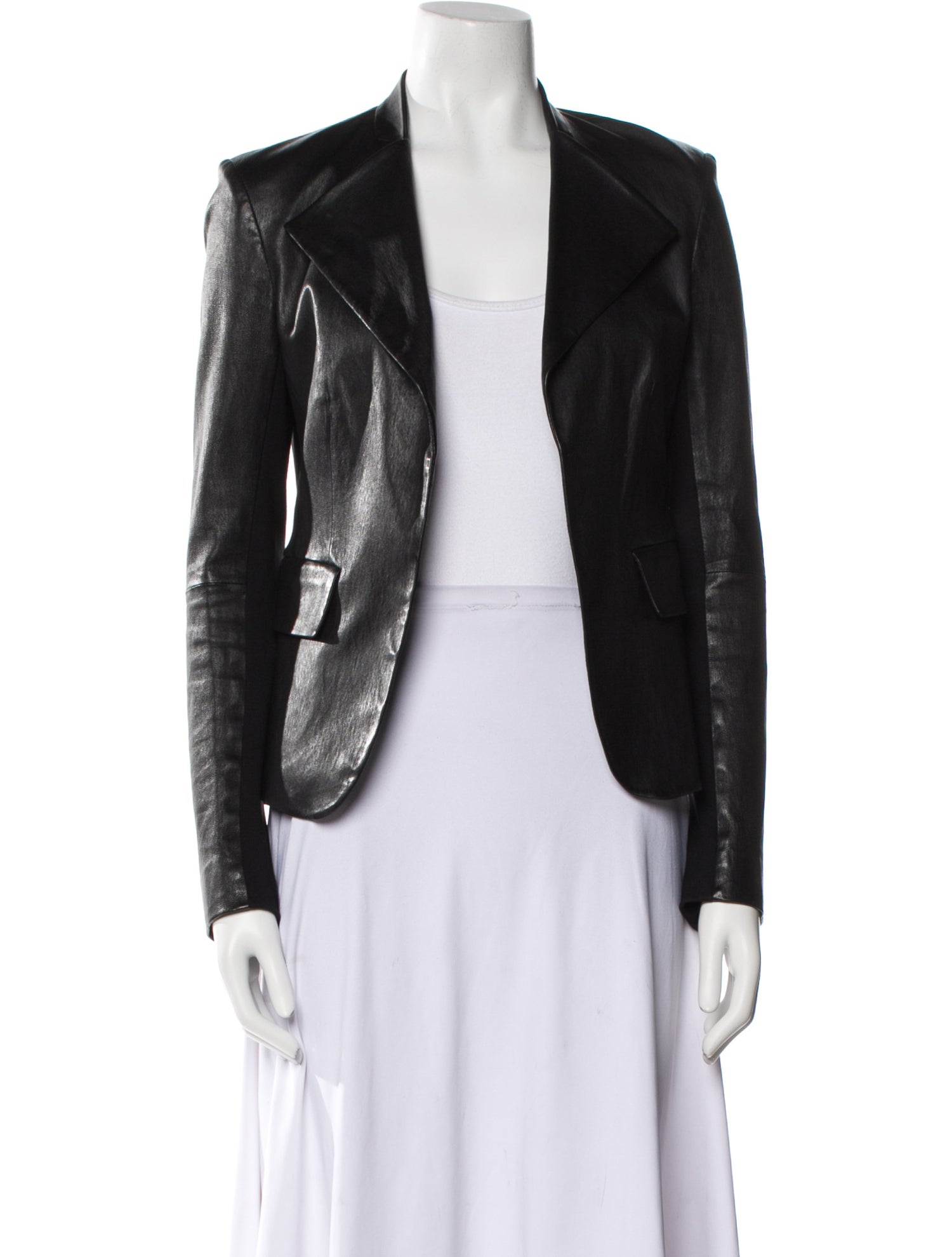 Theory Lamb Leather Evening Jacket