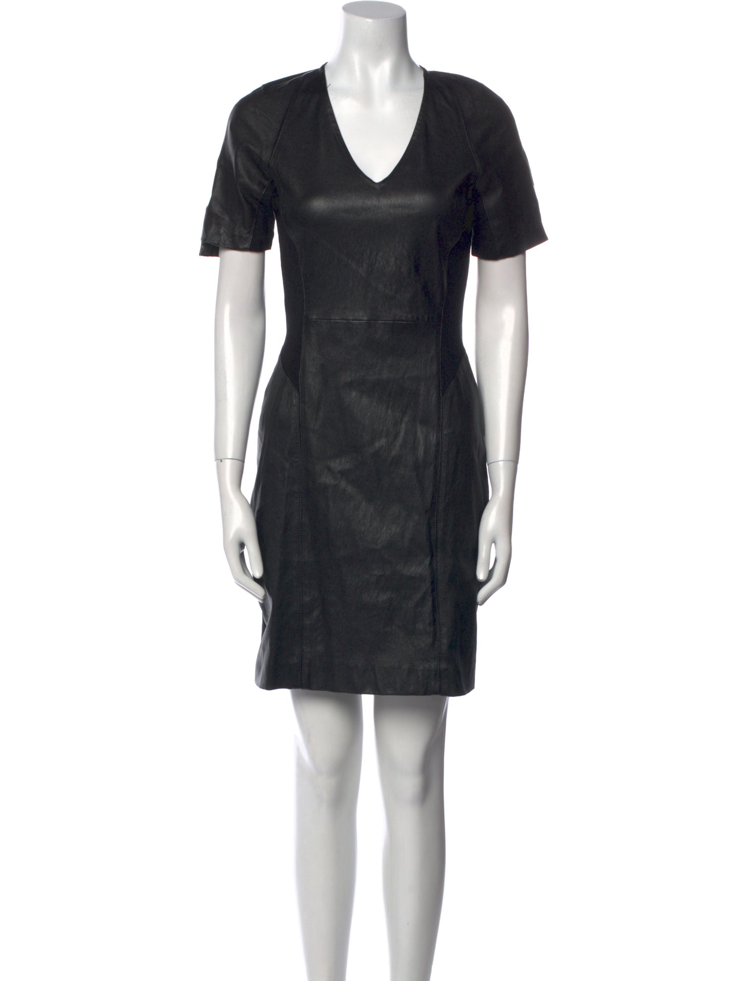 Theory Lamb Leather Mini Dress