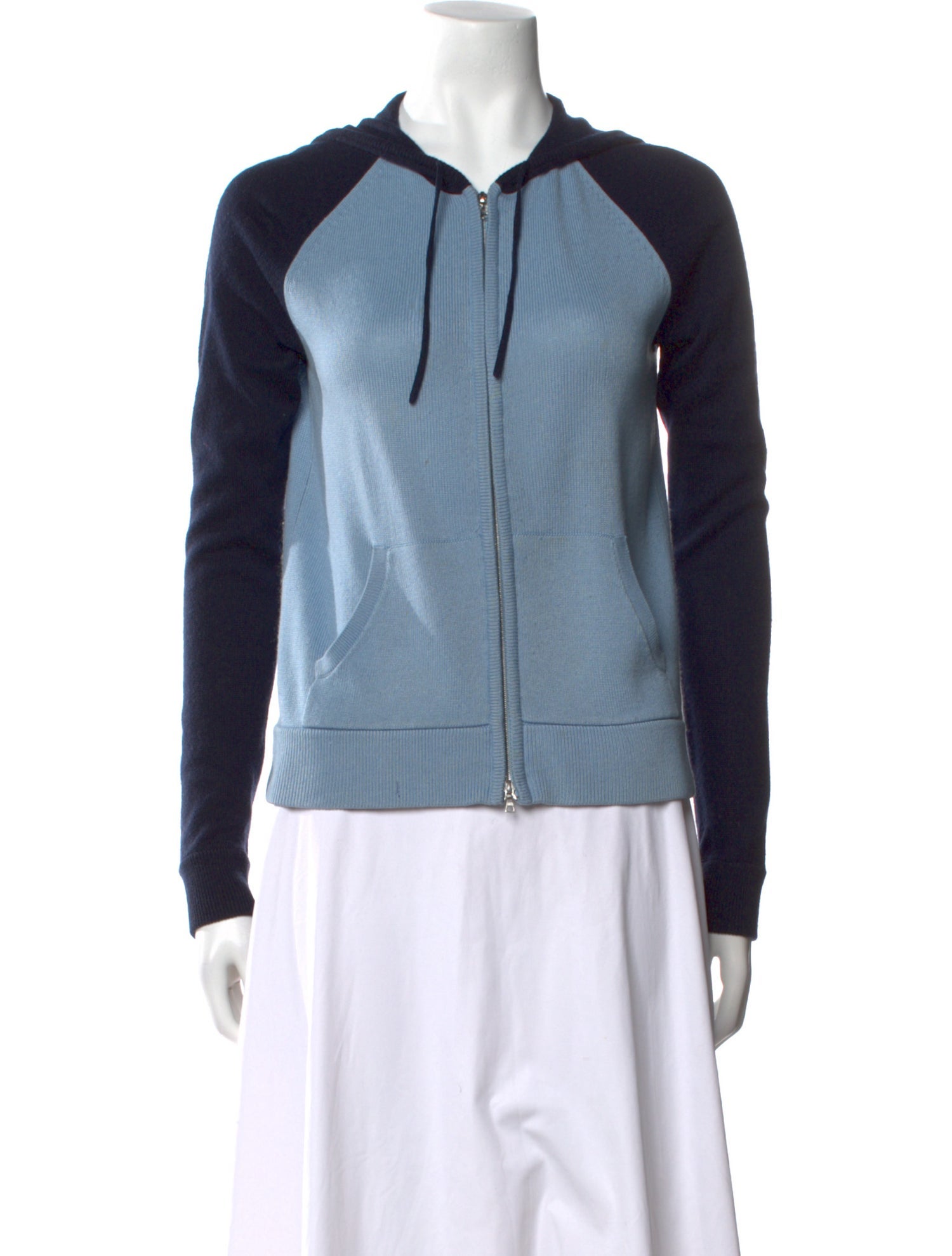 Theory Silk Colorblock Pattern Sweater