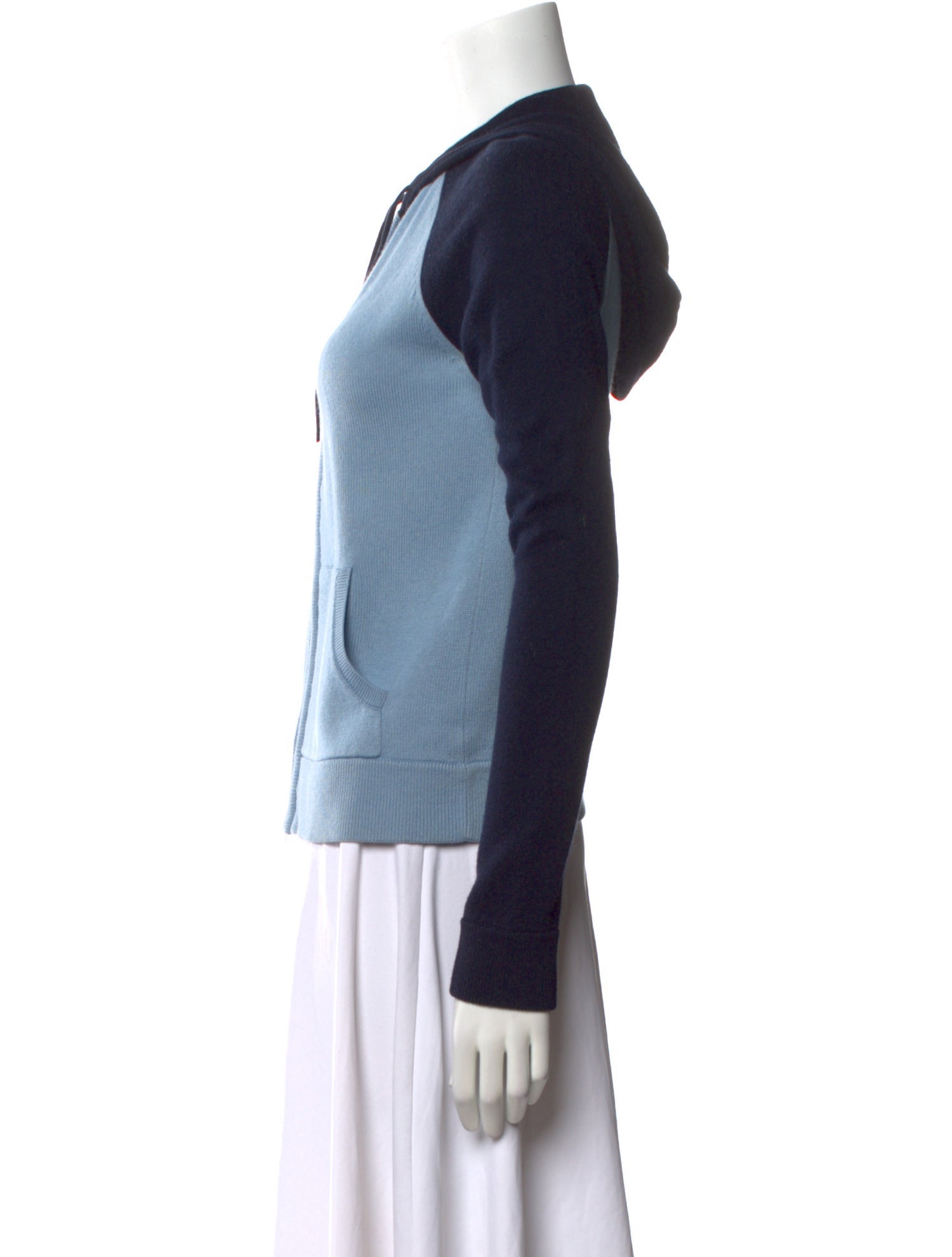 Theory Silk Colorblock Pattern Sweater