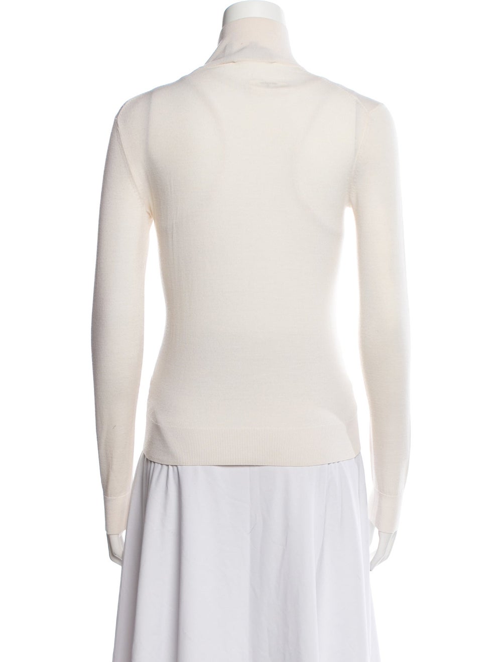 Theory Wool Turtleneck Neutrals Long Sleeve with … - image 3