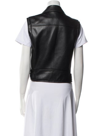 Theory Faux Leather Vest