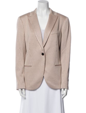 Theory Plaid Print Blazer