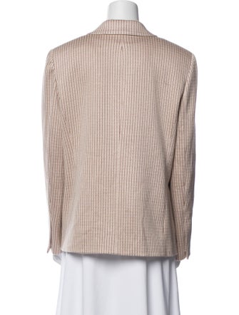 Theory Plaid Print Blazer