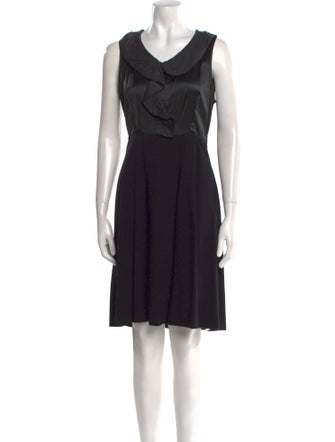 Theory V-Neck Knee-Length Dress