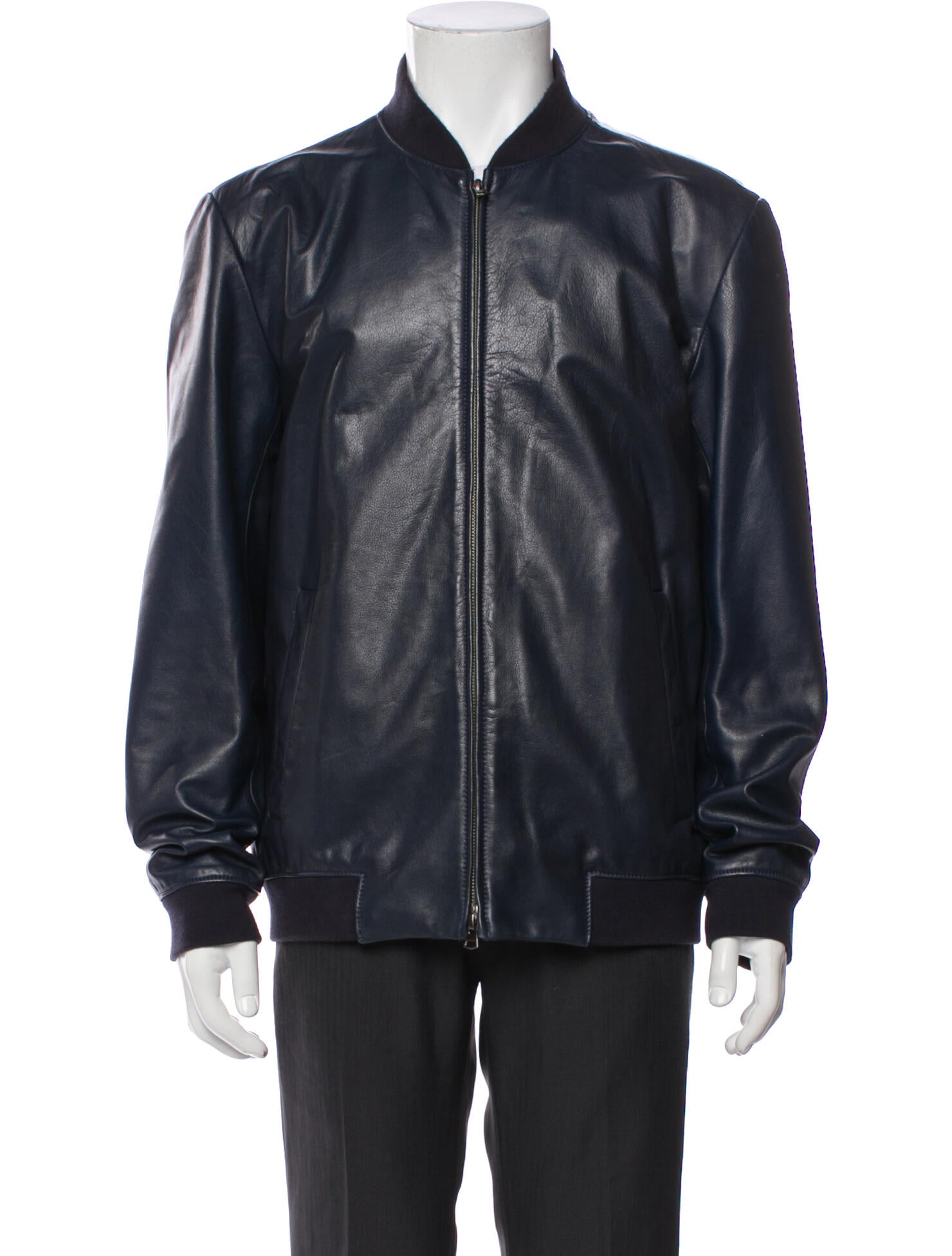 Theory Lamb Leather Bomber Jacket