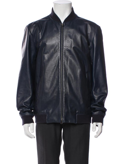 Theory Lamb Leather Bomber Jacket