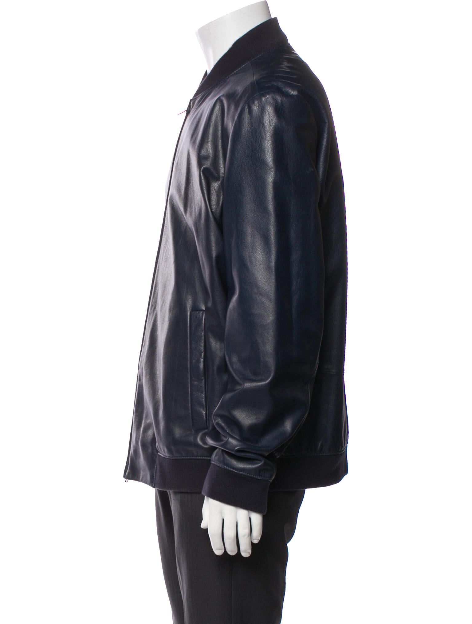 Theory Lamb Leather Bomber Jacket