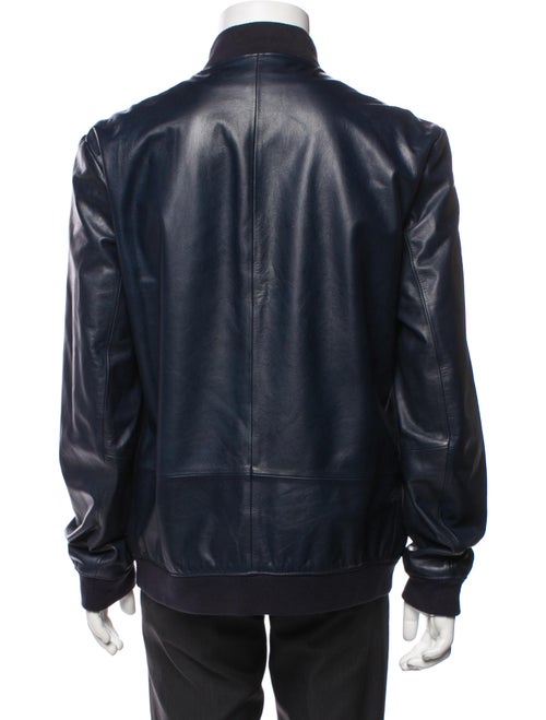 Theory Lamb Leather Bomber Jacket