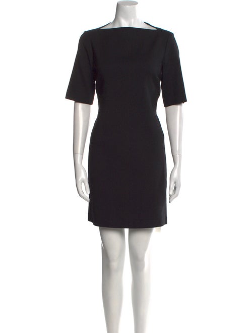 Theory Bateau Neckline Mini Dress