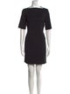 Theory Bateau Neckline Mini Dress