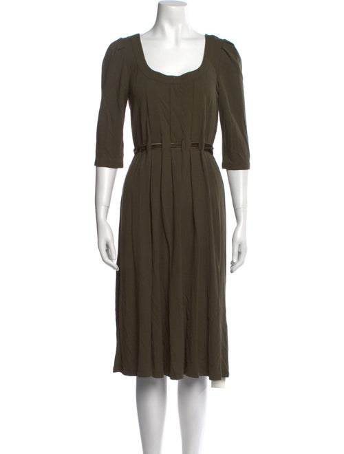 Theory Scoop Neck Midi Length Dress