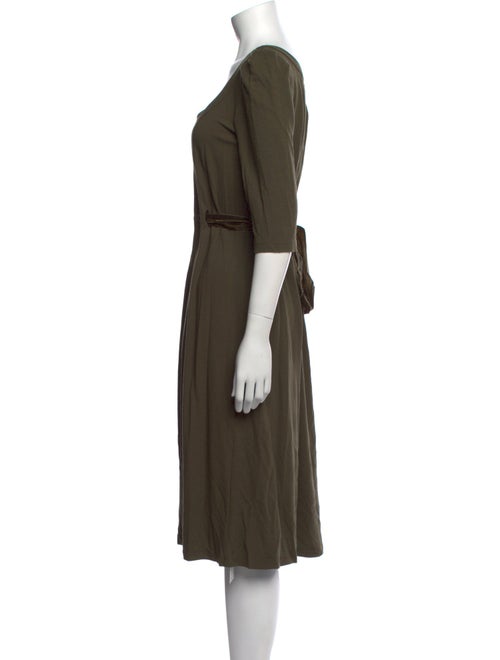 Theory Scoop Neck Midi Length Dress