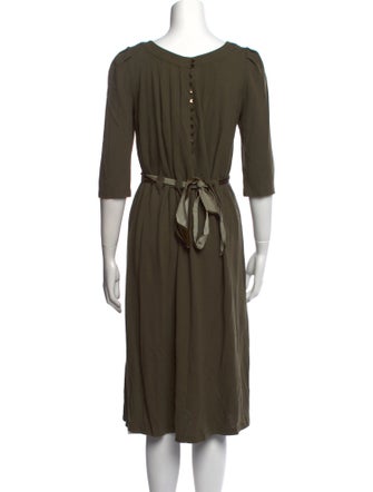 Theory Scoop Neck Midi Length Dress