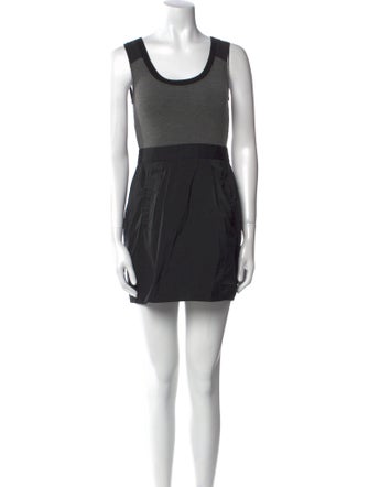 Theory Scoop Neck Mini Dress