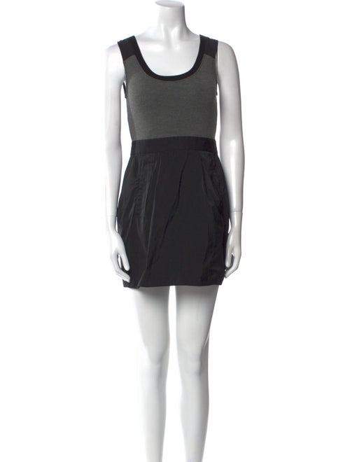 Theory Scoop Neck Mini Dress