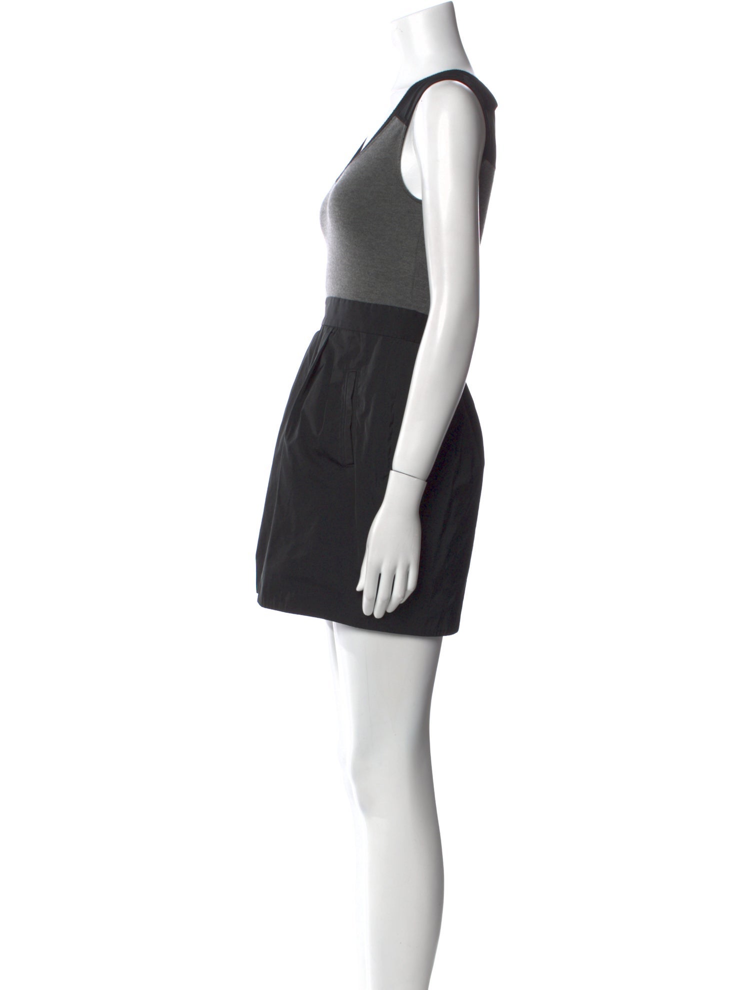 Theory Scoop Neck Mini Dress