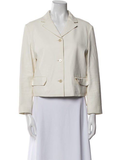 Theory Lamb Leather Blazer