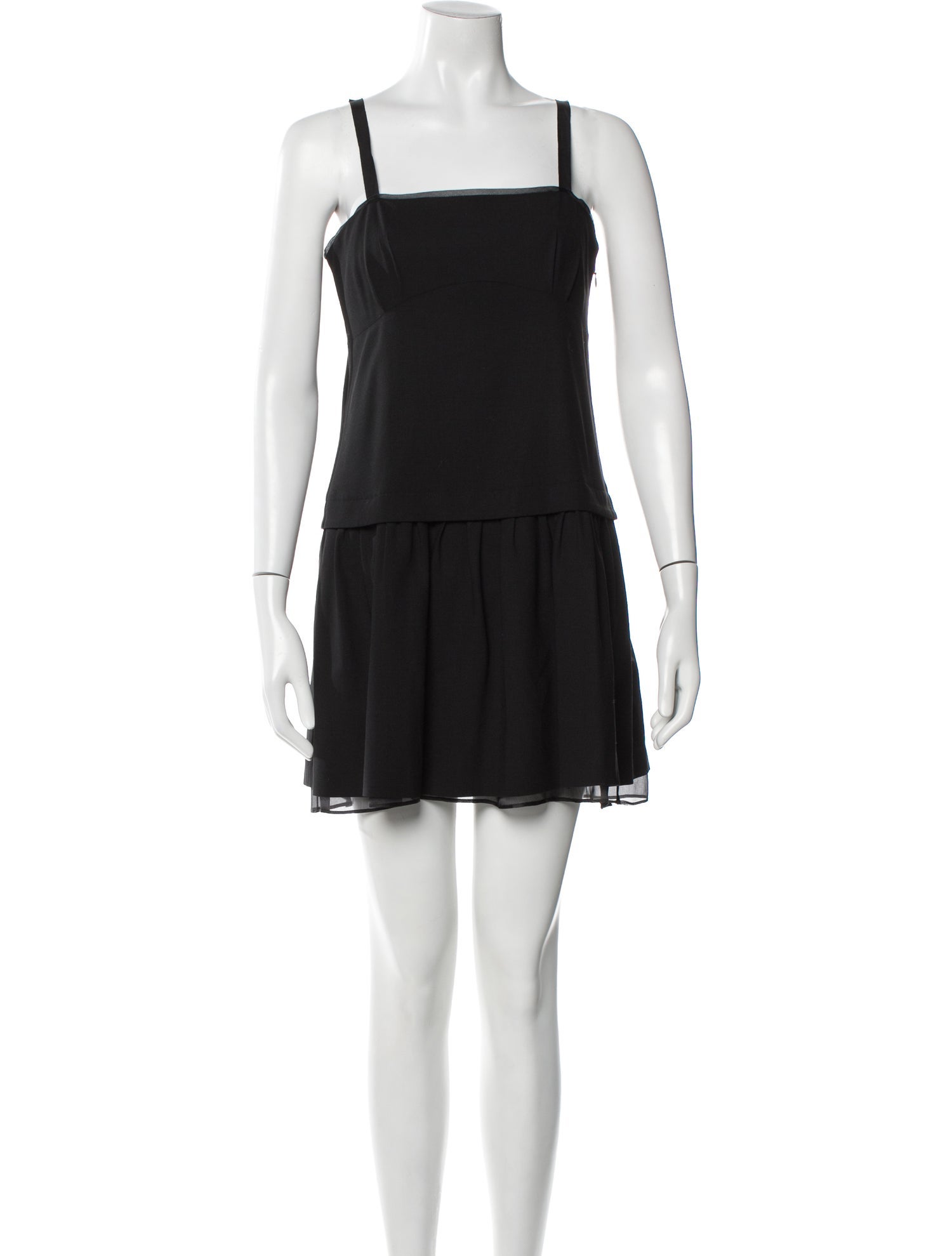 Theory Square Neckline Mini Dress