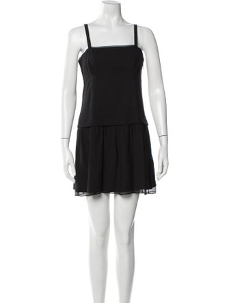 Theory Square Neckline Mini Dress