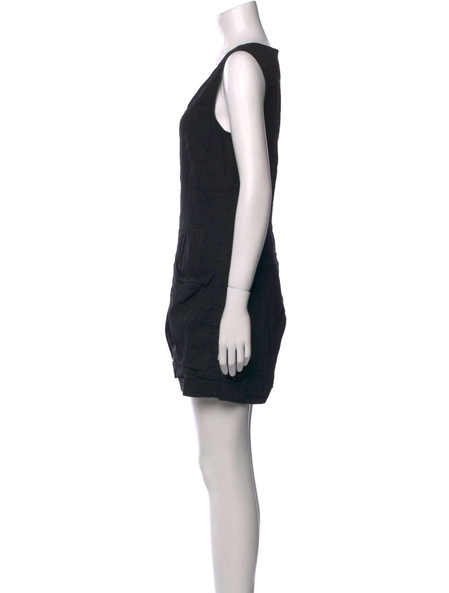 Theory Linen Scoop Neck Romper