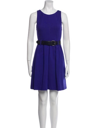 Theory Scoop Neck Mini Dress