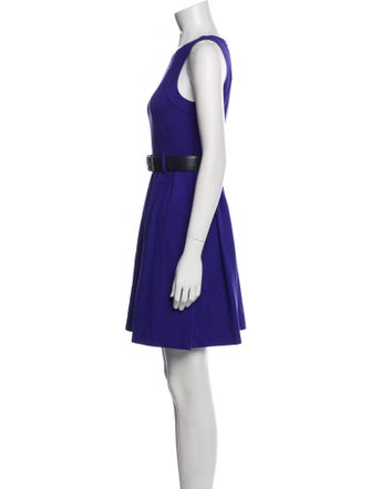 Theory Scoop Neck Mini Dress