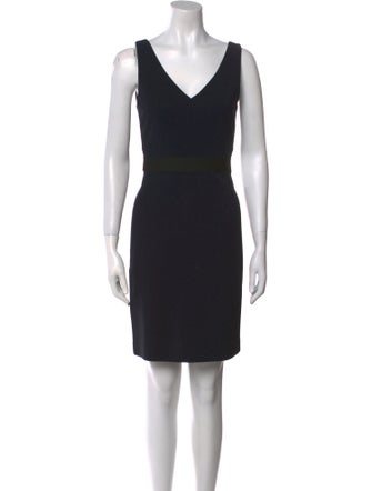 Theory V-Neck Mini Dress